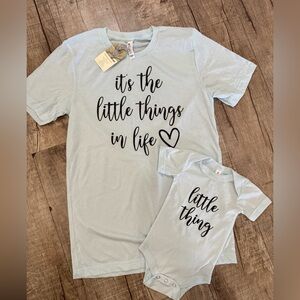 NWT‎ Mommy & Me Matching T-Shirt Set Bella Canvas Baby 3–6M Women’s S